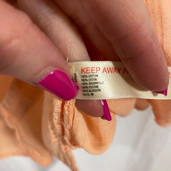 Free People Intimately Sleep Talk Shirt Electric Peach Size XS NWOT - Picture 7 of 10